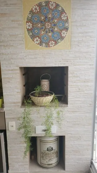 Mandala 50 cm em Azulejos