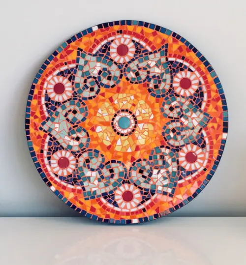 Mandala Colores Latinos em Fibrocimento para Área Externa