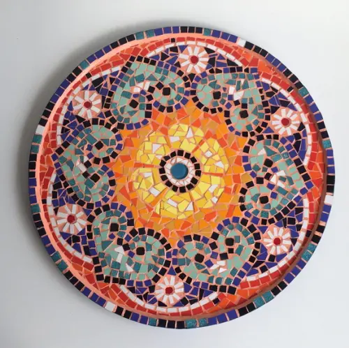 Mandala Colores Latinos em Fibrocimento para Área Externa