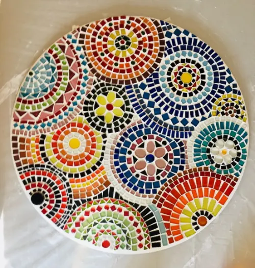 Mandala em Mosaico de Vidro