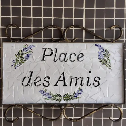 Placa Decorativa em Mosaico