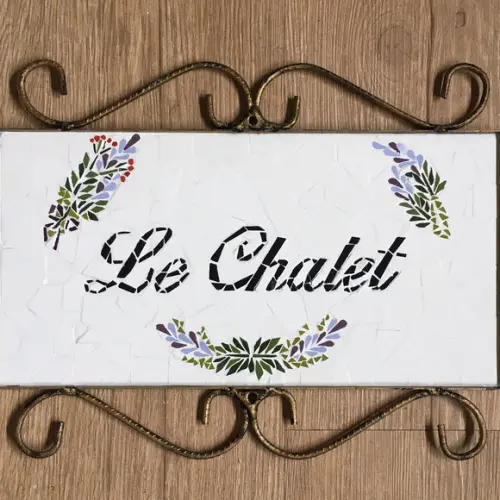 Placa Decorativa em Mosaico