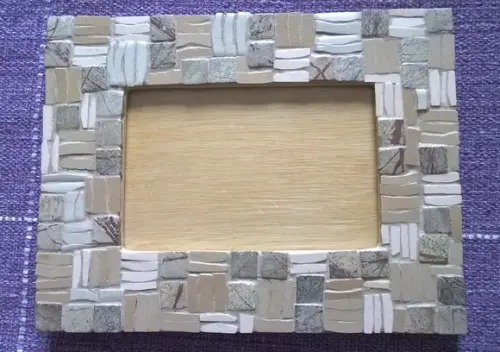 Porta retrato em mosaico cerâmico M