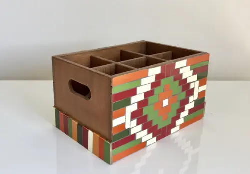 Porta Talheres em Mosaico Étnico