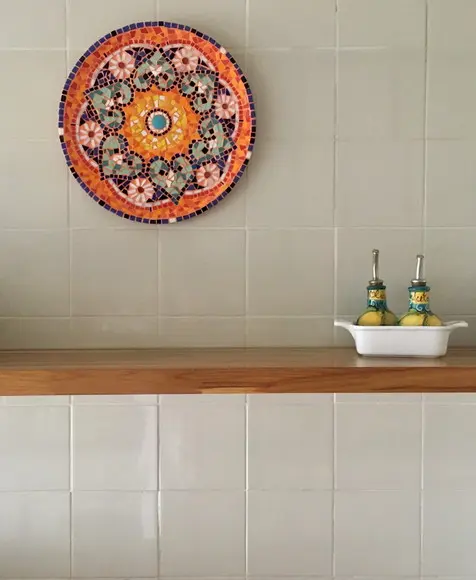 Prato em mosaico Colores Latinos
