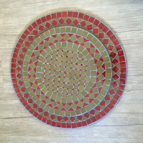 Prato Giratório em Mosaico Marroquino
