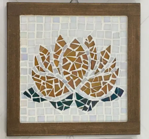 Quadro Flor de Lotus em Mosaico