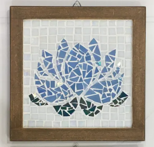 Quadro Flor de Lotus em Mosaico