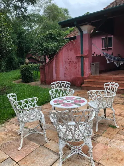 Tampo de mesa 60 cm em mosaico de azulejo