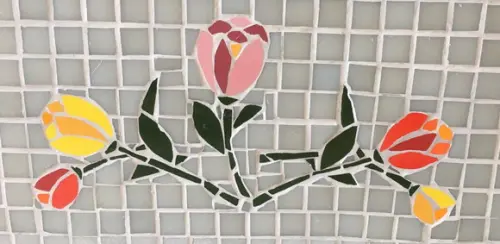 Tampo de mesa em mosaico