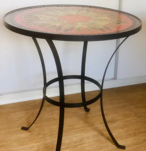 Tampo de Mesa em Mosaico de Vidro