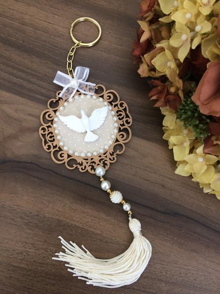 Lembrancinha Mandala Chaveiro Divino Espírito Santo