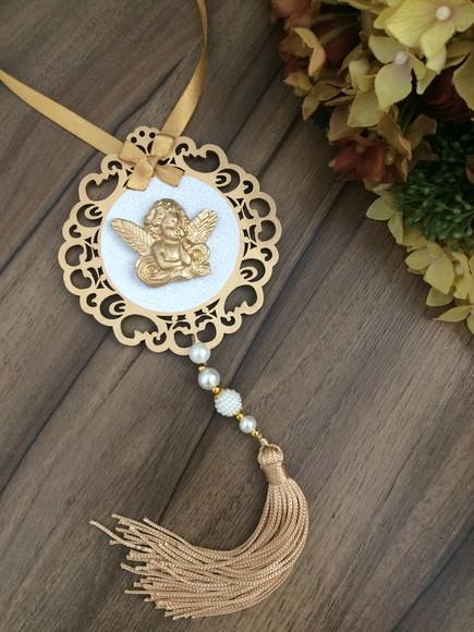 Lembrancinha Mandala de Porta Anjo da Guarda