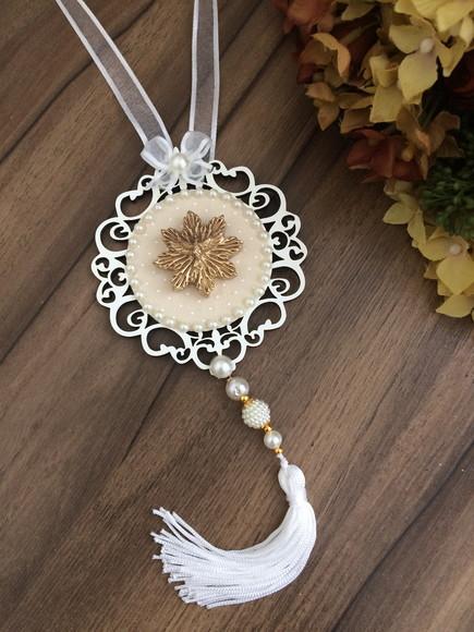 Lembrancinha Mandala de Porta Branca Divino Espírito Santo