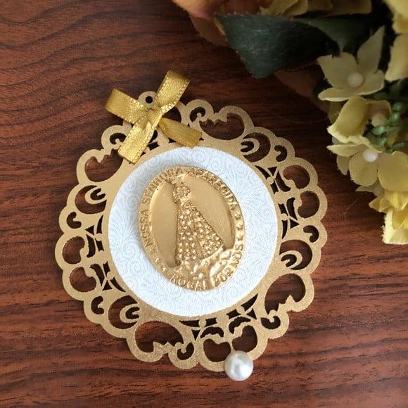 Mandala Nossa Senhora para Tampa de Caixa