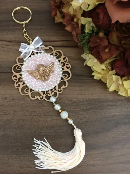 Lembrancinha Mandala Chaveiro Anjo da Guarda