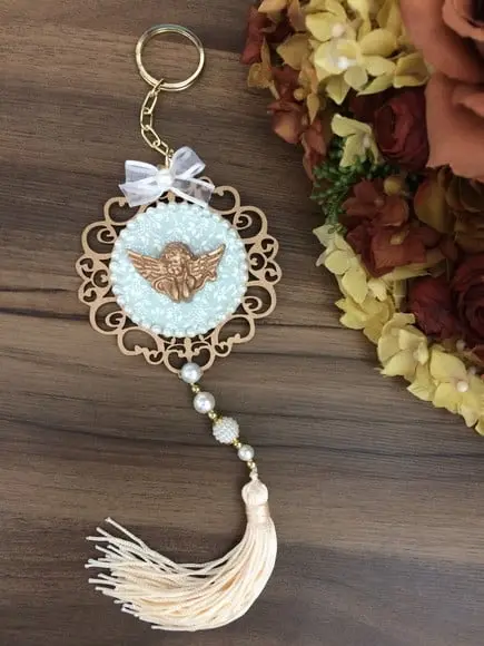 Lembrancinha Mandala Chaveiro Anjo da Guarda