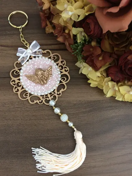 Lembrancinha Mandala Chaveiro Anjo da Guarda