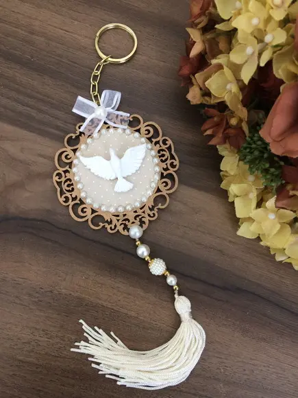 Lembrancinha Mandala Chaveiro Divino Espírito Santo