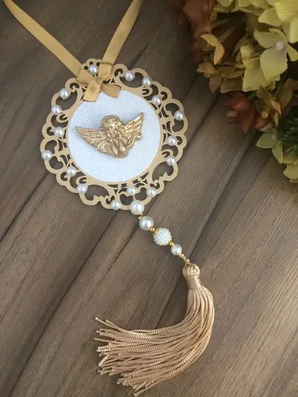 Lembrancinha Mandala de Porta Anjo da Guarda