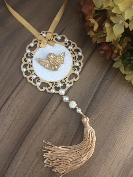 Lembrancinha Mandala de Porta Anjo da Guarda