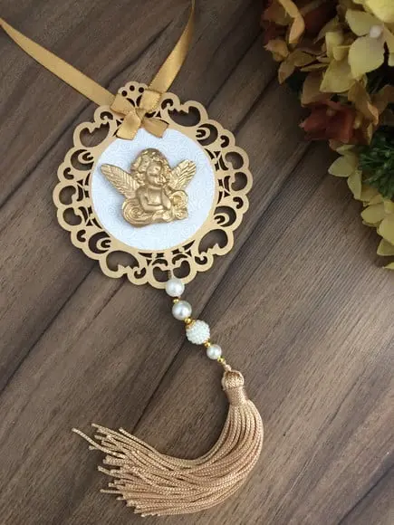 Lembrancinha Mandala de Porta Anjo da Guarda