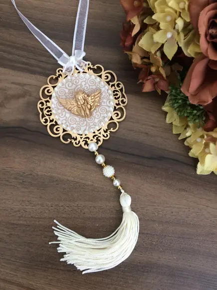 Lembrancinha Mandala de Porta Anjo da Guarda