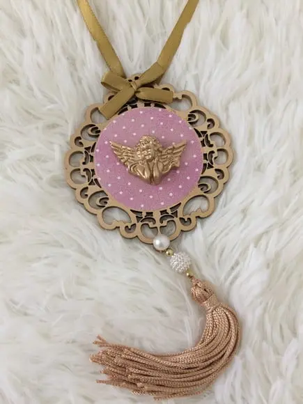 Lembrancinha Mandala de Porta Anjo da Guarda