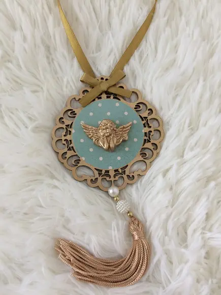 Lembrancinha Mandala de Porta Anjo da Guarda