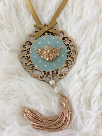 Lembrancinha Mandala de Porta Anjo da Guarda