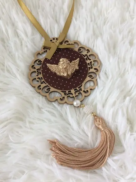 Lembrancinha Mandala de Porta Anjo da Guarda