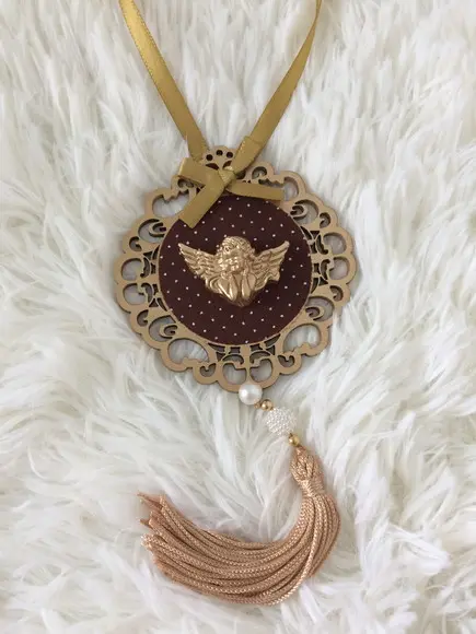Lembrancinha Mandala de Porta Anjo da Guarda