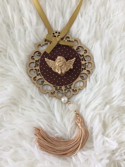 Lembrancinha Mandala de Porta Anjo da Guarda