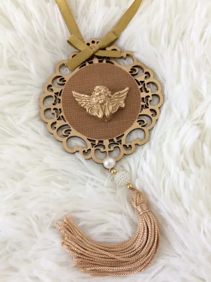 Lembrancinha Mandala de Porta Anjo da Guarda