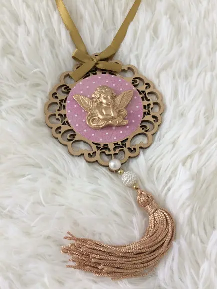 Lembrancinha Mandala de Porta Anjo da Guarda