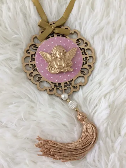 Lembrancinha Mandala de Porta Anjo da Guarda