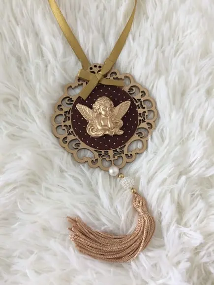 Lembrancinha Mandala de Porta Anjo da Guarda