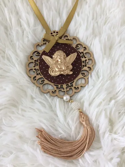 Lembrancinha Mandala de Porta Anjo da Guarda