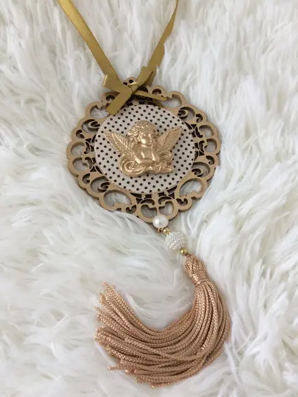 Lembrancinha Mandala de Porta Anjo da Guarda