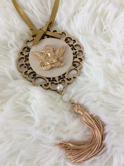 Lembrancinha Mandala de Porta Anjo da Guarda