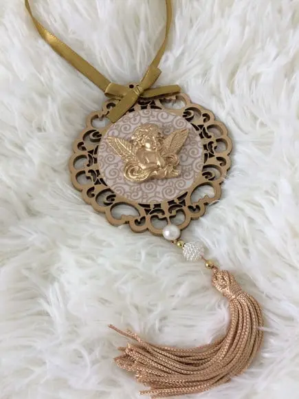 Lembrancinha Mandala de Porta Anjo da Guarda