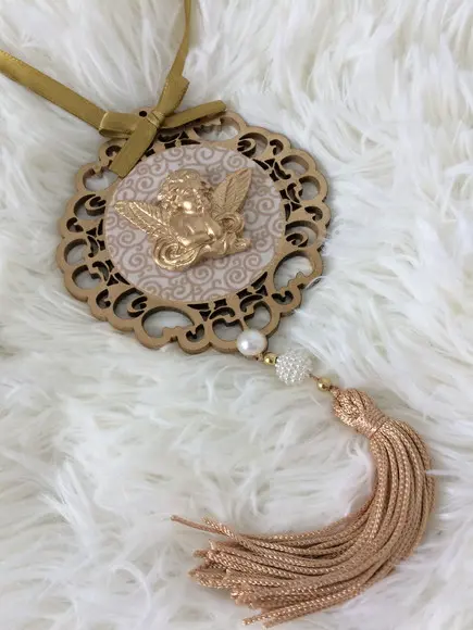 Lembrancinha Mandala de Porta Anjo da Guarda