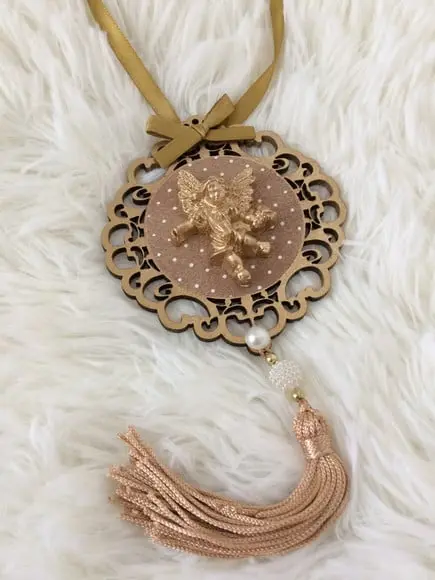 Lembrancinha Mandala de Porta Anjo da Guarda