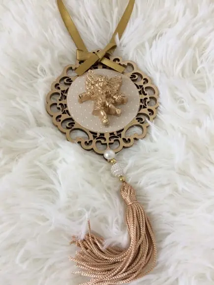 Lembrancinha Mandala de Porta Anjo da Guarda