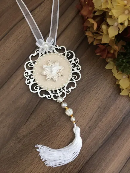 Lembrancinha Mandala de Porta Branca Divino Espírito Santo