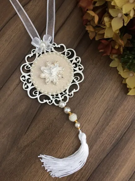 Lembrancinha Mandala de Porta Branca Divino Espírito Santo