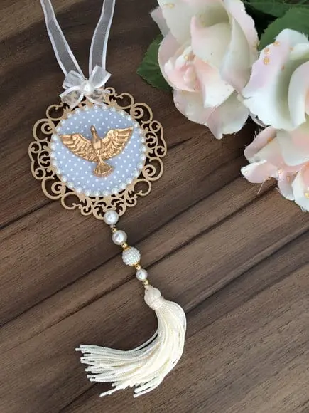 Lembrancinha Mandala de Porta Divino Espírito Santo Poá Azul