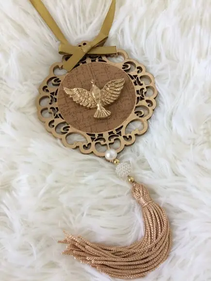 Lembrancinha Mandala de Porta Divino Espírito Santo.
