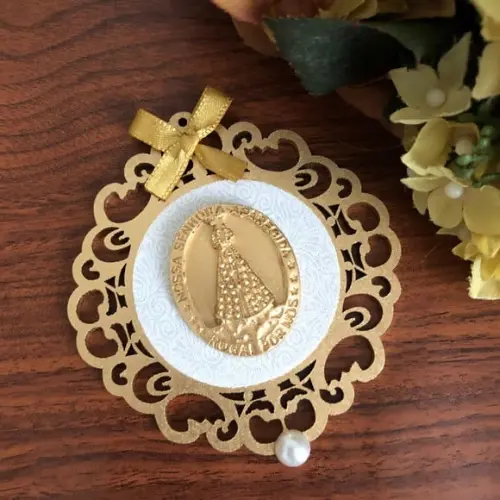 Mandala Nossa Senhora para Tampa de Caixa