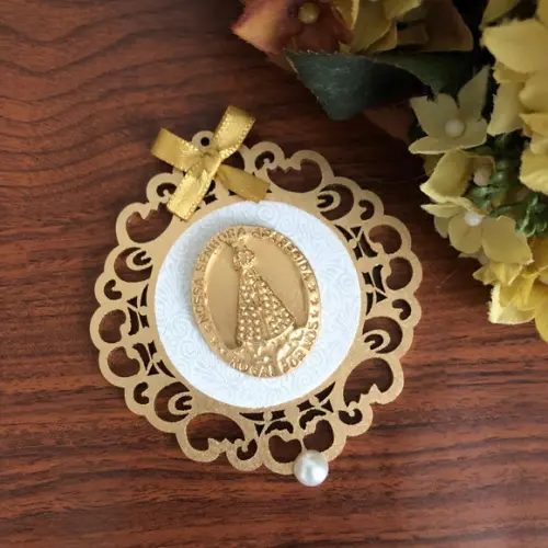 Mandala Nossa Senhora para Tampa de Caixa